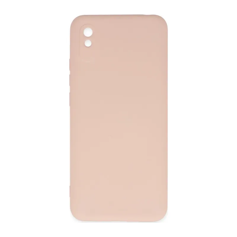 Redmi 9A Kılıf Nano içi Kadife Silikon - Pudra