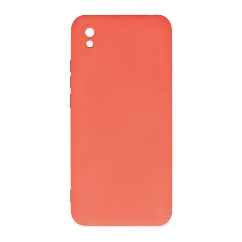 Redmi 9A Kılıf Nano içi Kadife Silikon - Turuncu