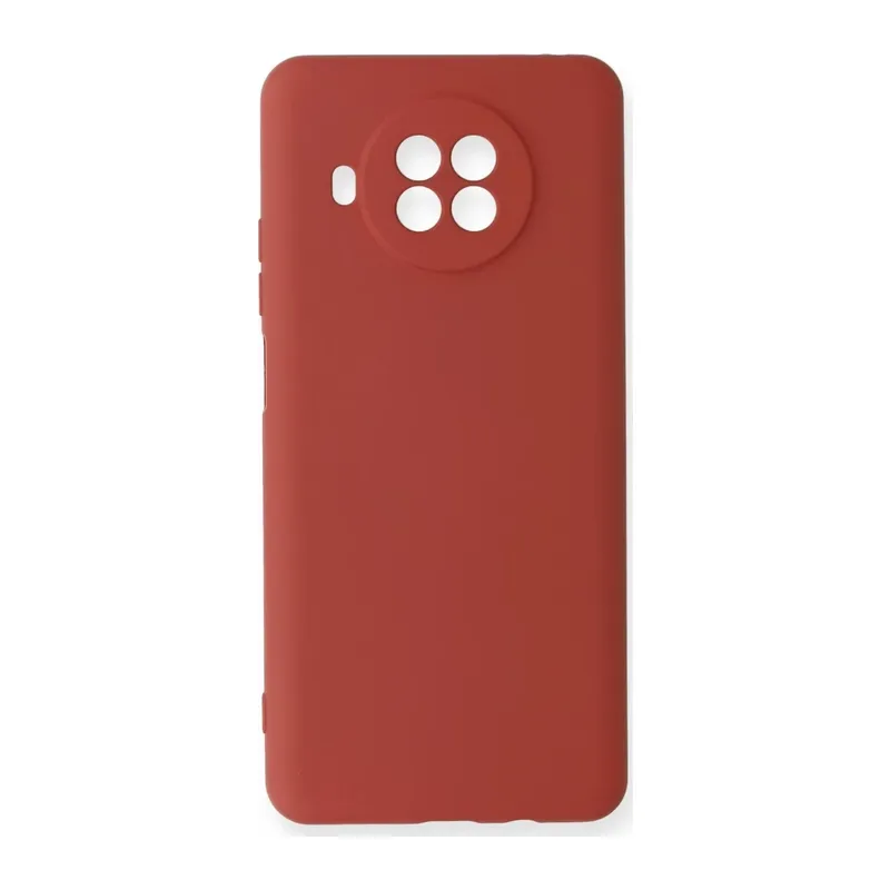 Mi 10T Lite Kılıf Nano içi Kadife Silikon - Kiremit