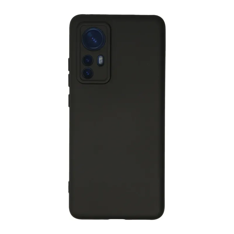 Mi 12 Kılıf Nano içi Kadife Silikon - Siyah