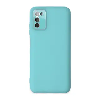 Samsung Galaxy A03S Kılıf Lansman Glass Kapak - Turkuaz