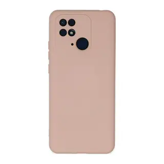 Redmi 10C Kılıf Nano içi Kadife Silikon - Pudra