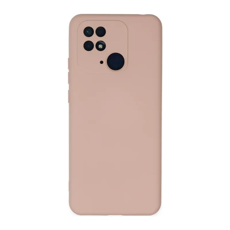 Redmi 10C Kılıf Nano içi Kadife Silikon - Pudra