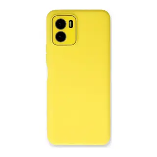 Vivo Y15S Kılıf Lansman Glass Kapak - Sarı