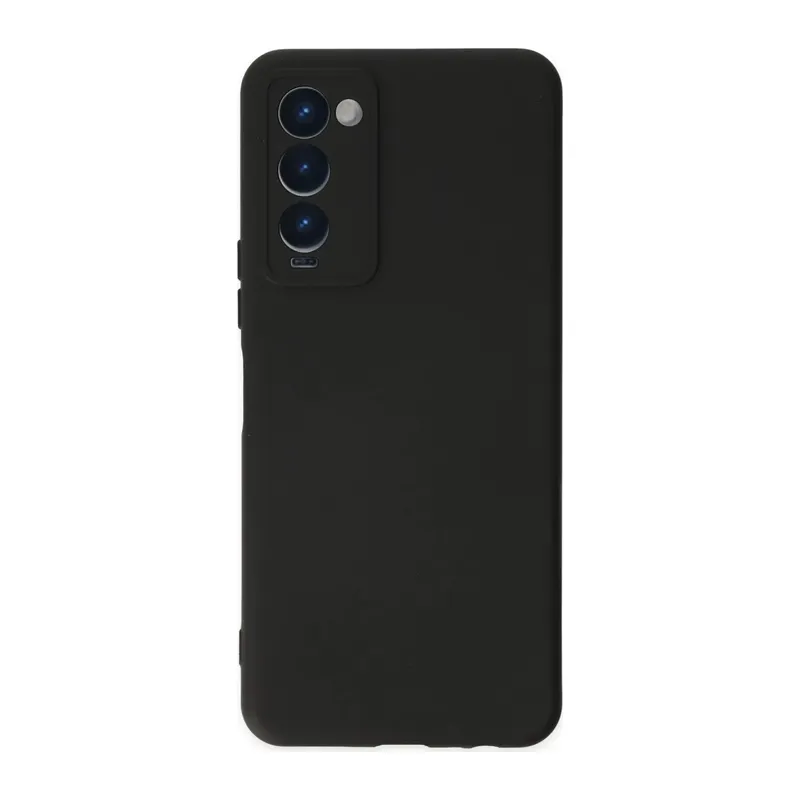 Tecno Camon 18 Kılıf Nano içi Kadife Silikon - Siyah