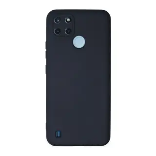 Realme C25Y Kılıf Nano içi Kadife Silikon - Lacivert