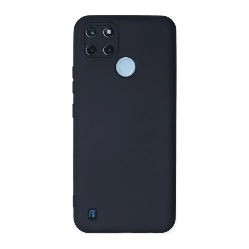 Realme C25Y Kılıf Nano içi Kadife Silikon - Lacivert