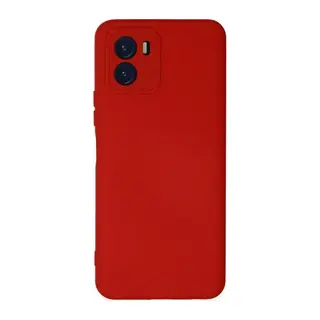 Vivo Y15S Kılıf Nano içi Kadife Silikon - Kırmızı