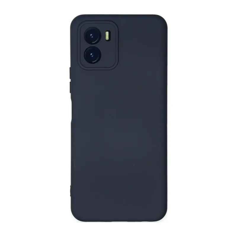 Vivo Y15S Kılıf Nano içi Kadife Silikon - Lacivert