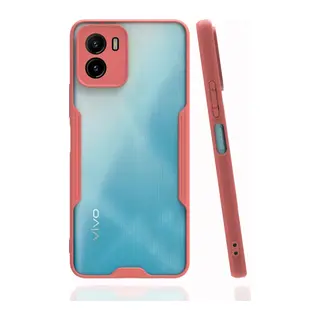 Vivo Y15S Kılıf Platin Silikon - Pembe