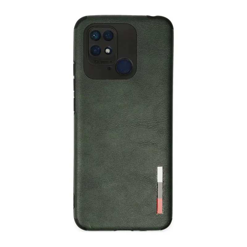 Redmi 10C Kılıf Loop Deri Silikon - Yeşil