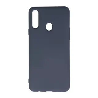 Samsung Galaxy A20S Kılıf Nano içi Kadife Silikon - Gri