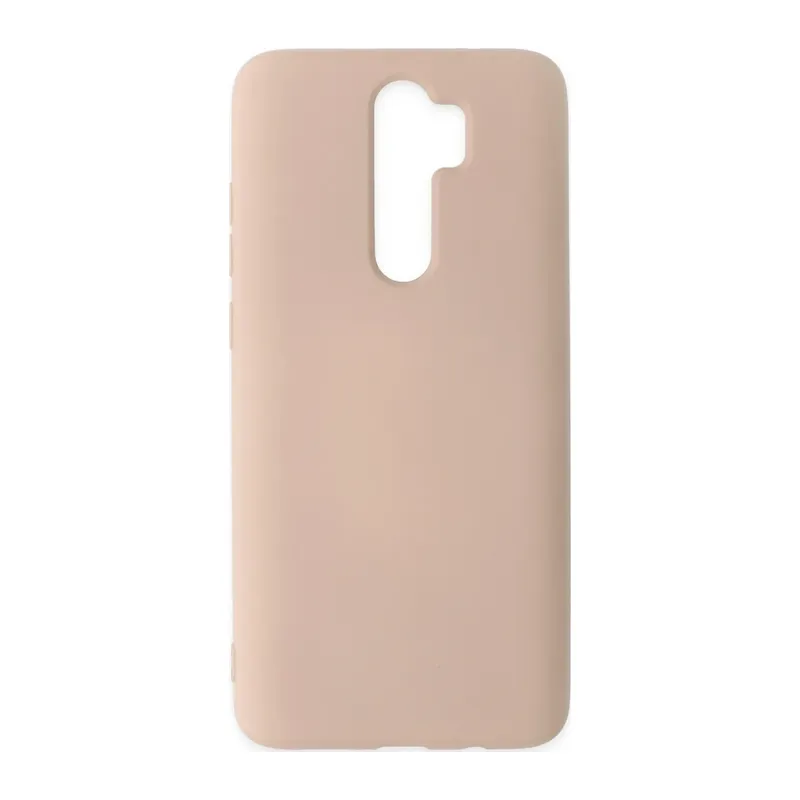 Redmi Note 8 Pro Kılıf Nano içi Kadife Silikon - Pudra