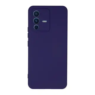 Vivo V23 5G Kılıf Nano içi Kadife Silikon - Mor