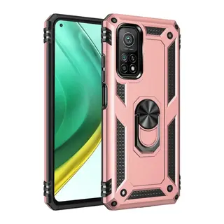 Mi 10T Pro Kılıf Sofya Yüzüklü Silikon Kapak - Rose