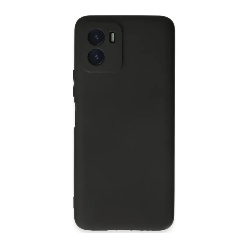 Vivo Y15S Kılıf First Silikon - Siyah