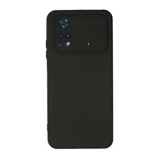 Poco M4 Pro 4G Kılıf Nano içi Kadife Silikon - Siyah