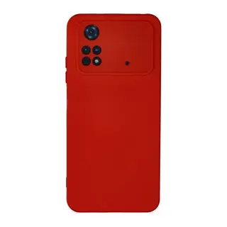 Poco M4 Pro 4G Kılıf Nano içi Kadife Silikon - Kırmızı
