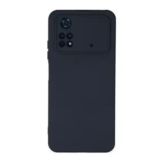 Poco M4 Pro 4G Kılıf Nano içi Kadife Silikon - Lacivert