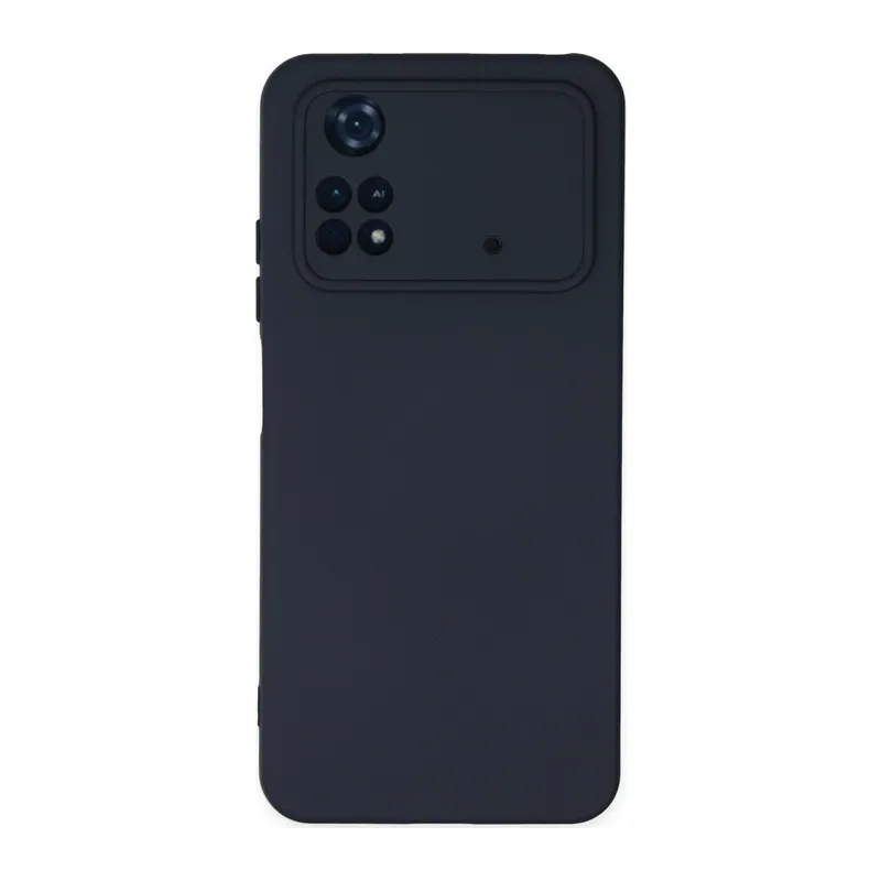 Poco M4 Pro 4G Kılıf Nano içi Kadife Silikon - Lacivert