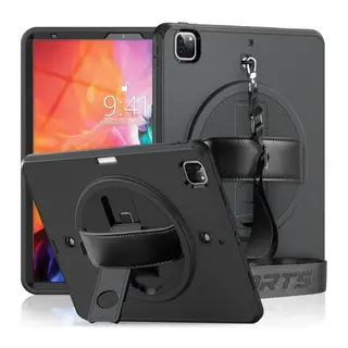 iPad Pro 12.9 (2021) Kılıf Strap-C Otterbox Tablet Kapak - Siyah