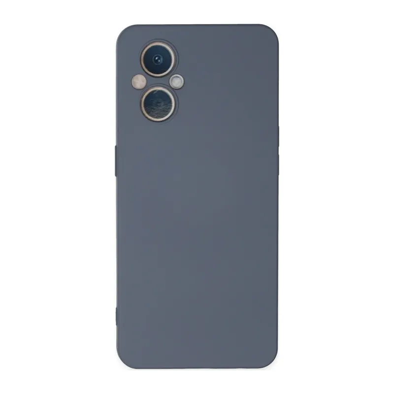 Reno 7 Lite Kılıf Nano içi Kadife Silikon - Gri