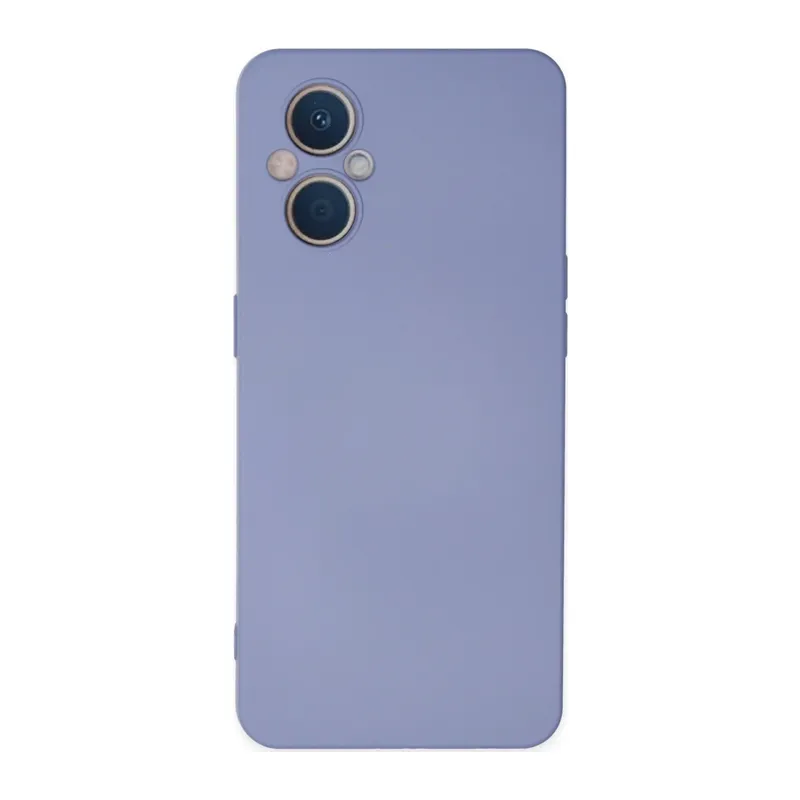 Reno 7 Lite Kılıf Nano içi Kadife Silikon - Lila