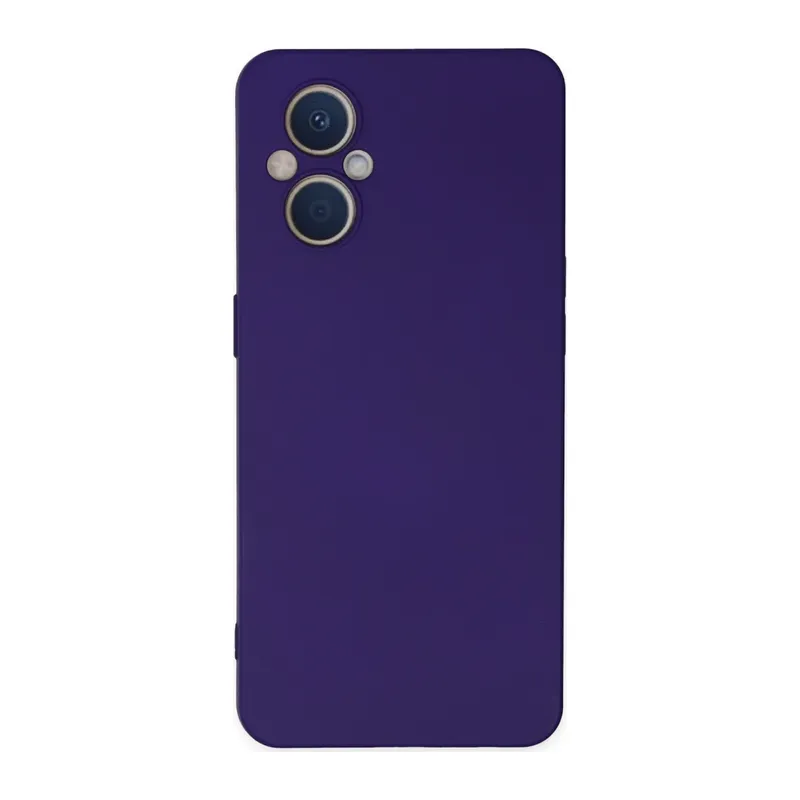 Reno 7 Lite Kılıf Nano içi Kadife Silikon - Mor