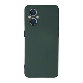 Reno 7 Lite Kılıf Nano içi Kadife Silikon - Koyu Yeşil