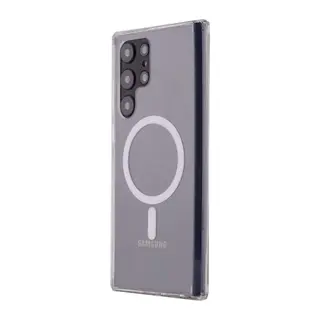 Samsung Galaxy S22 Ultra Kılıf Magneticsafe Şeffaf Silikon - Şeffaf