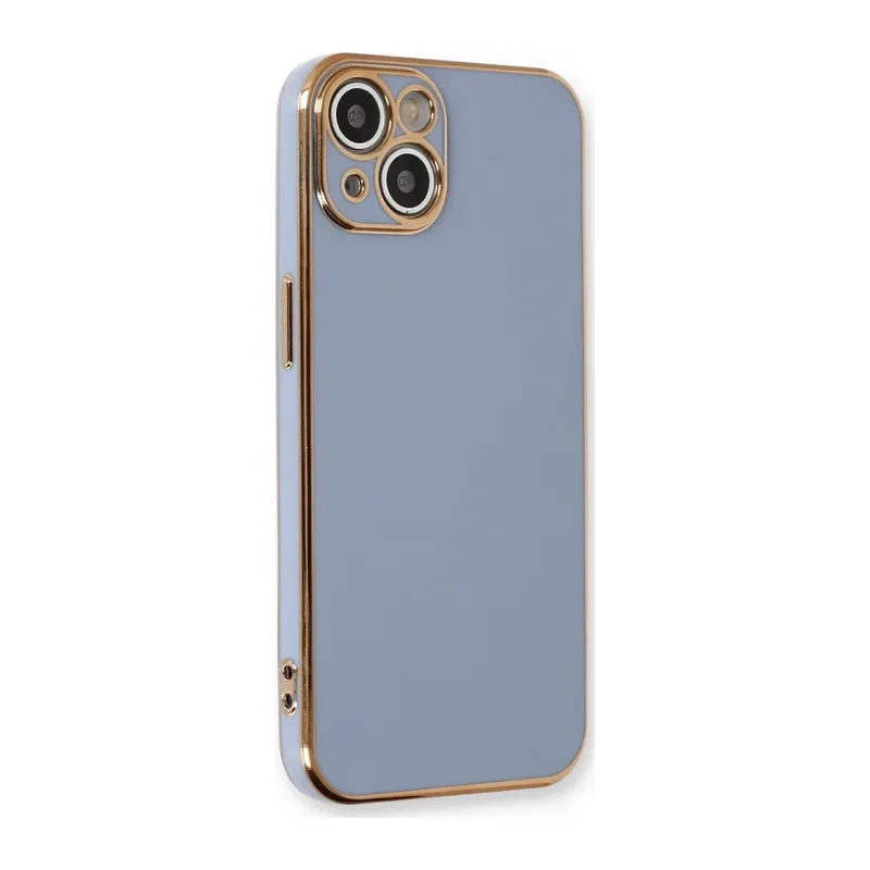 iPhone 13 Kılıf Volet Silikon - Mavi