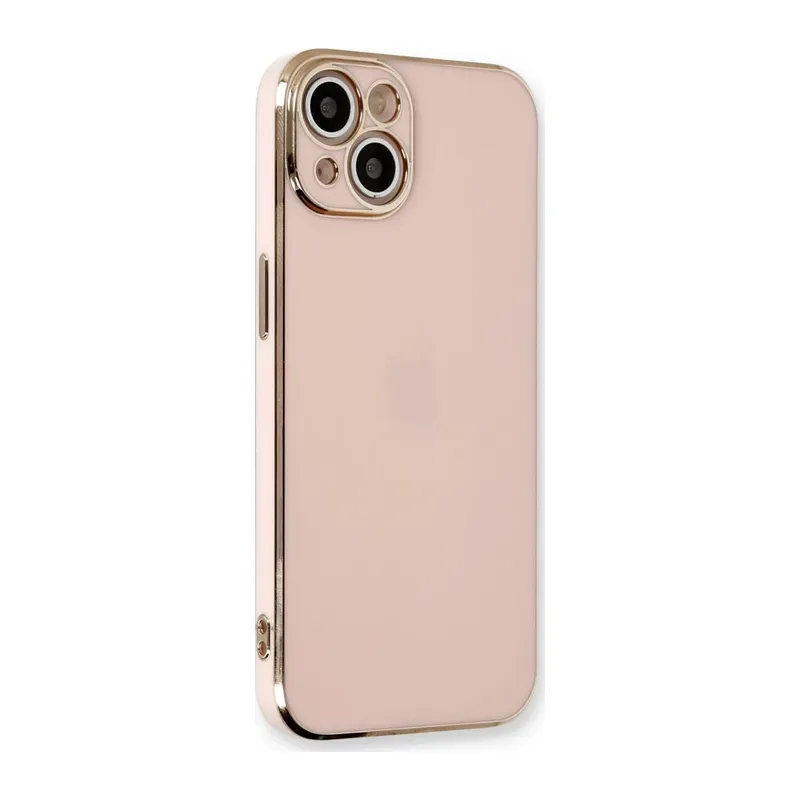 iPhone 13 Kılıf Volet Silikon - Pembe