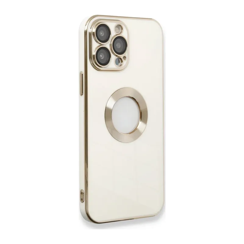 iPhone 13 Pro Max Kılıf Store Silikon - Beyaz