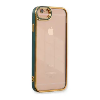 iPhone 6 Kılıf Liva Lens Silikon - Yeşil