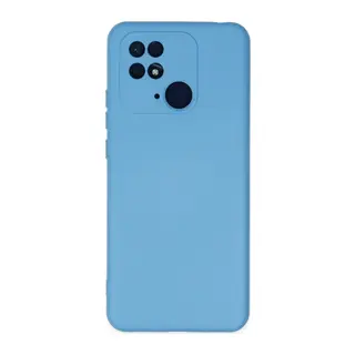 Redmi 10C Kılıf Nano içi Kadife Silikon - Mavi