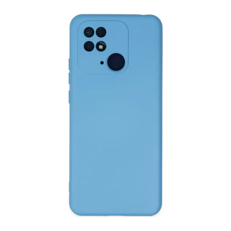 Redmi 10C Kılıf Nano içi Kadife Silikon - Mavi