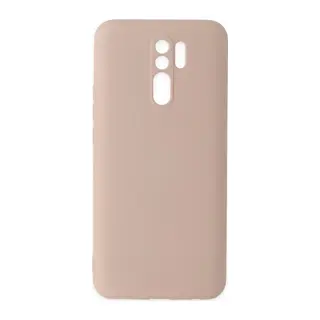 Redmi 9 Kılıf Nano içi Kadife Silikon - Pudra