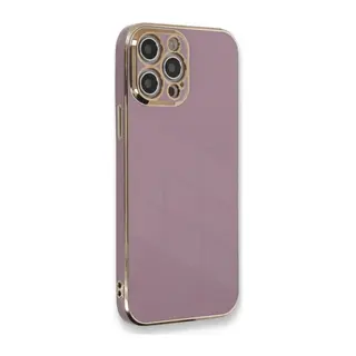 iPhone 12 Pro Max Kılıf Volet Silikon - Mor