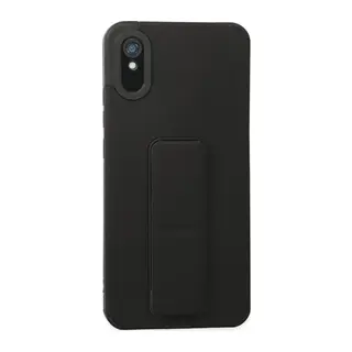 Redmi 9A Kılıf Mega Standlı Silikon - Siyah