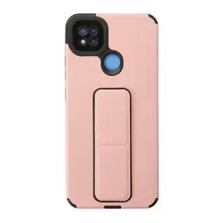 Redmi 9C Kılıf Mega Standlı Silikon - Pudra