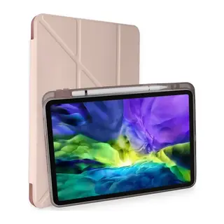 iPad Air 4 10.9 Kılıf Kalemlikli Mars Tablet Kılıfı - Rose Gold
