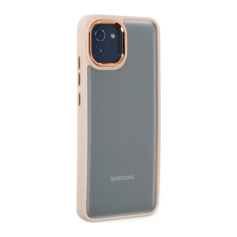 Samsung Galaxy A03 Kılıf Dora Kapak - Pudra