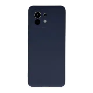 Mi 11 Kılıf Nano içi Kadife Silikon - Lacivert