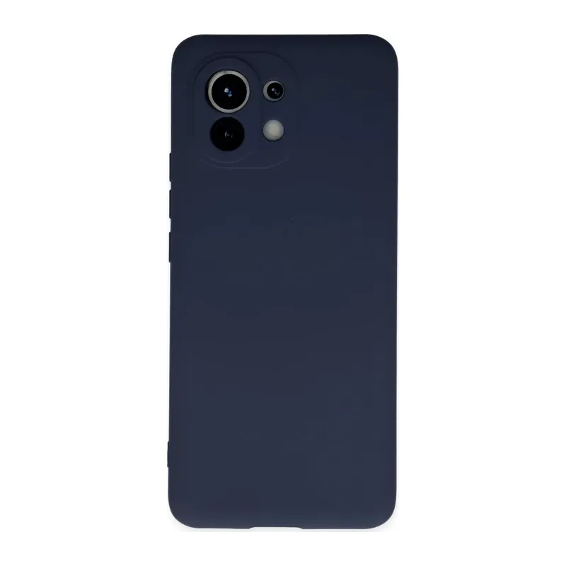 Mi 11 Kılıf Nano içi Kadife Silikon - Lacivert