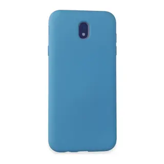 Samsung Galaxy J7 Pro / J730 Kılıf Nano içi Kadife Silikon - Mavi