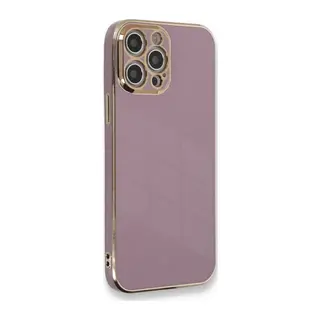 iPhone 12 Pro Kılıf Volet Silikon - Mor