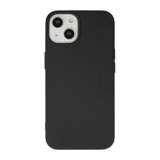iPhone 14 Kılıf Nano içi Kadife Silikon - Siyah