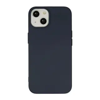 iPhone 14 Kılıf Nano içi Kadife Silikon - Lacivert