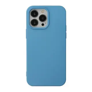 iPhone 14 Pro Max Kılıf Nano içi Kadife Silikon - Mavi