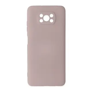Pocophone X3 Kılıf Nano içi Kadife Silikon - Pudra